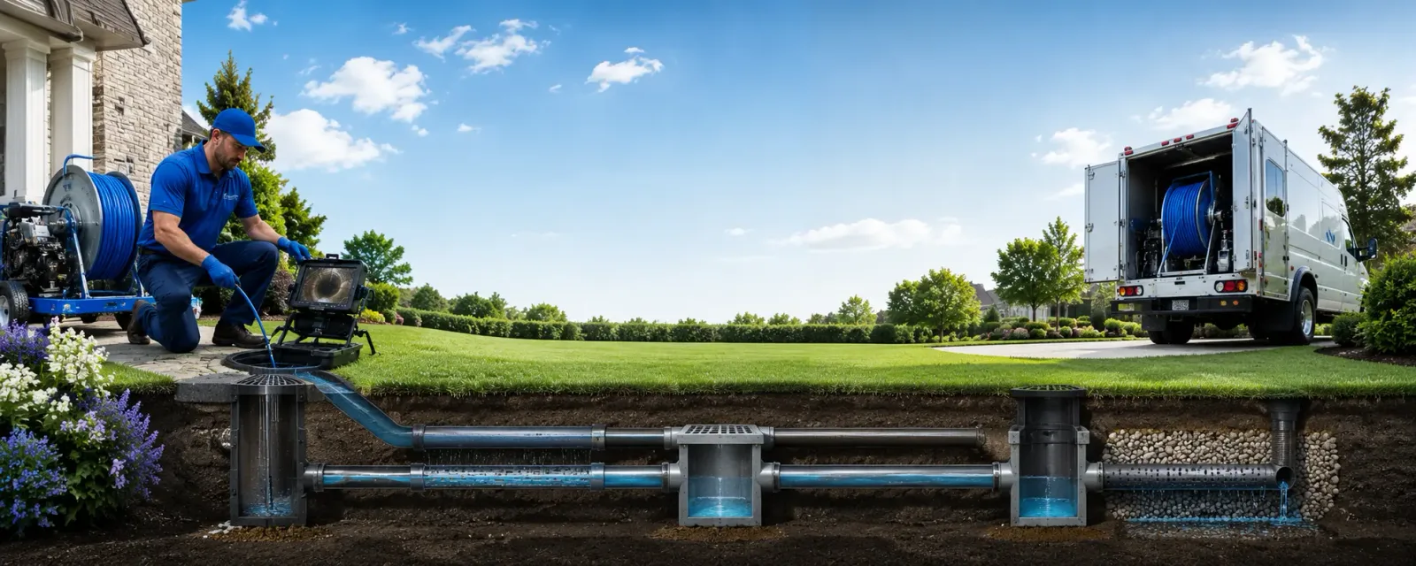 Outdoor drain cleaning information for Section, AL